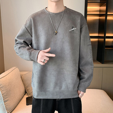 Arm Logo Print Sweatshirt // Dark Gray (XS)