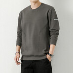 Printed Dynamic Patterns Sweatshirt // Dark Gray (M)