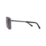 Mens VersaceVE2238 100181 Aviator Sunglasses // Gunmetal + Polar Dark Grey