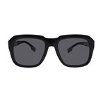 Mens Burberry BE4350 38887 Aviator Sunglasses // Black + Grey