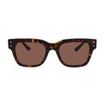 Mens Versace VE4421 108/13 Square Sunglasses // Havana + Brown