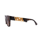 Men's Versace VE4421 108/13 Square Sunglasses // Havana + Brown