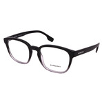 Mens Burberry BE2344 3955 Square Optical Glasses // Black + Clear