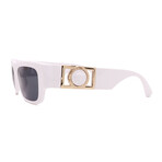 Mens Versace VE4416 314/87 Square Sunglasses // White + Dark Grey