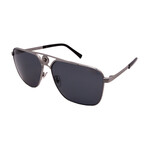 Mens VersaceVE2238 100181 Aviator Sunglasses // Gunmetal + Polar Dark Grey