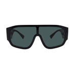 Mens Versace VE4439 GB1/71 Aviator Sunglasses // Black + green