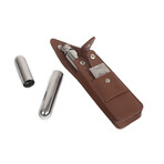 The Hip Trio Cigar and Flask Set (Brown)