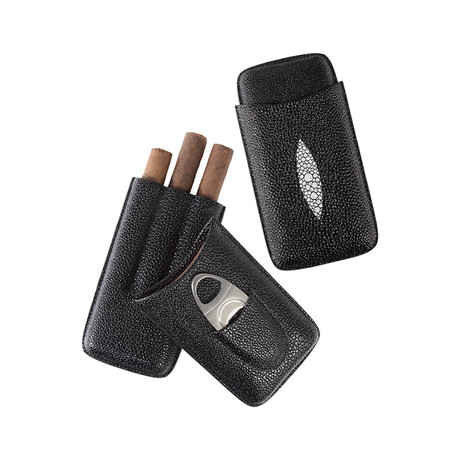 Simon Stingray Cigar Case // Black