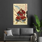 Samurai with Naginata Print on Acrylic by Unknown Artist (16"H x 24"W x 0.25"D)