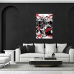 Sakura Samurai Dueling Print on Acrylic by Cornel Vlad (16"H x 24"W x 0.25"D)