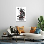 Samurai Sumi-E Print on Acrylic by Antonio Camarena (16"H x 24"W x 0.25"D)