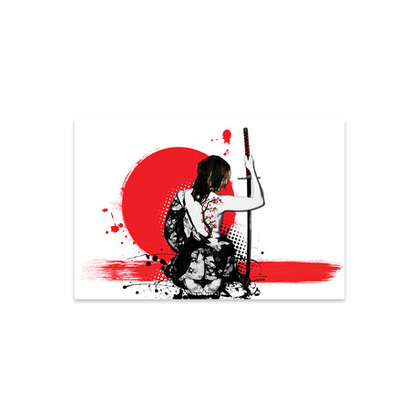 Trash Polka - Female Samurai Print on Acrylic by Nicklas Gustafsson (24"H x 16"W x 0.25"D)