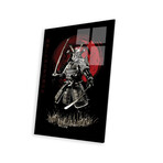 Bushido Samurai (Bushido Virtues Kanji) Print on Acrylic by Cornel Vlad (16"H x 24"W x 0.25"D)