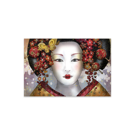 Becoming A Geisha Print on Acrylic by Marine Loup (24"H x 16"W x 0.25"D)