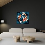 Metallic Koi II Print on Acrylic by SpaceFrog Designs (24"H x 24"W x 0.25"D)