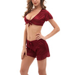 Top + Cami Shorts // Burgundy (S)