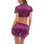 Top + Cami Shorts // Purple (S)