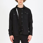 Utility Button Up Shirt // Black (S)