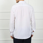 Solid Button Up Shirt // White (XS)