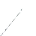 18K White Gold Diamond Tennis Bracelet II // 7.5" // New