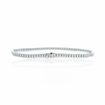 18K White Gold Diamond Tennis Bracelet II // 7.5" // New