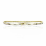 18K Yellow Gold Diamond Tennis Bracelet IV // 7.5" // New