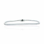 18K White Gold Diamond Tennis Bracelet // 7.5" // New