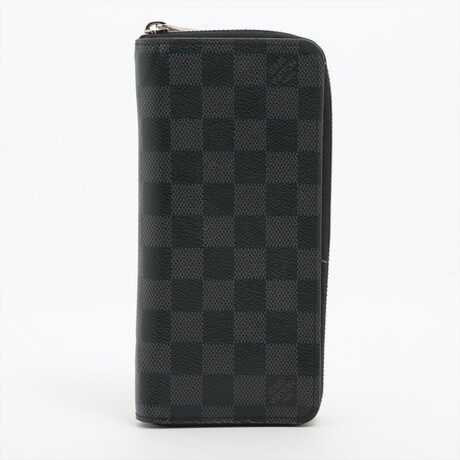Louis Vuitton Damier Graphite Zippy Wallet Vertical N63095 CA2188 Round-Zip-Wallet
