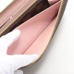 Louis Vuitton Damier Portofeuille Clemence N41626 GI0220 Rose Ballerine Round-Zip-Wallet