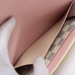 Louis Vuitton Damier Azur Emily N41625 TA3189 Rose Ballerine Wallet