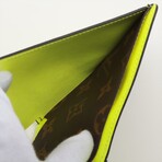 Louis Vuitton Monogram Portefeuilles Mürtiple Model Number Neon Yellow Bi-fold Wallet