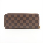 Louis Vuitton Damier Portofeuille Clemence N41626 GI4109 Rose Ballerine Round-Zip-Wallet