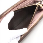 Louis Vuitton Damier Portofeuille Clemence N41626 GI4109 Rose Ballerine Round-Zip-Wallet
