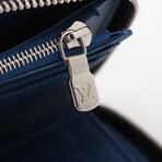 Louis Vuitton Taiga Llama Zippy Wallet Vertical M30447 Cobalt Round-Zip-Wallet