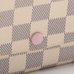Louis Vuitton Damier Azur Emily N41625 TA3189 Rose Ballerine Wallet