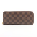 Louis Vuitton Damier Portofeuille Clemence N41626 GI4109 Rose Ballerine Round-Zip-Wallet