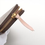 Louis Vuitton Damier Portofeuille Clemence N41626 GI4109 Rose Ballerine Round-Zip-Wallet