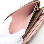 Louis Vuitton Damier Portofeuille Clemence N41626 GI4109 Rose Ballerine Round-Zip-Wallet