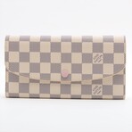 Louis Vuitton Damier Azur Emily N41625 TA3189 Rose Ballerine Wallet