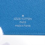 Louis Vuitton Taiga Portefeuille Brazze M63300 TA4230 Blue + Black Wallet