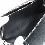 Louis Vuitton Monogram Macassar Zippy Wallet Vertical M60109 CA1129 Black + Brown Round-Zip-Wallet