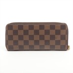 Louis Vuitton Damier Portofeuille Clemence N41626 GI0220 Rose Ballerine Round-Zip-Wallet