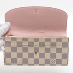 Louis Vuitton Damier Azur Emily N41625 TA3189 Rose Ballerine Wallet