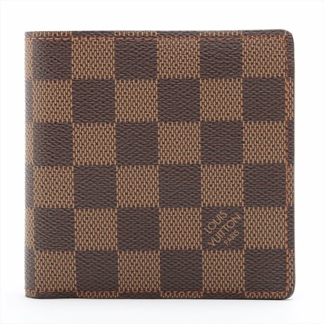 Louis Vuitton Damier Portefeuille Marco N61675 CA0023 Brown Compact Wallet