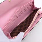 Louis Vuitton Damier Vivienne Portofeuille Sala NM N63551 Brown + Pink Long Wallet