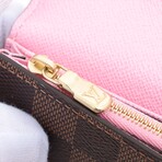 Louis Vuitton Damier Vivienne Portofeuille Sala NM N63551 Brown + Pink Long Wallet