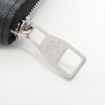 Louis Vuitton Damier Graphite Zippy Wallet Vertical N63095 CA1176 Black Round-Zip-Wallet