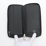 Louis Vuitton Damier Graphite Zippy Wallet Vertical N63095 CA1176 Black Round-Zip-Wallet