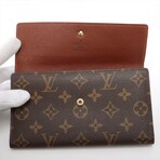 Louis Vuitton Monogram Porte Tresor International M61215 TH0072 Brown Long Wallet