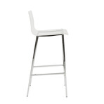 Chloe Bar Stool // Clear Acrylic + Chrome Legs // Set of 2